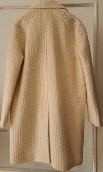 Kremovy kabatik 40 vlna Trucco - 4