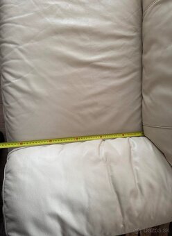 Rohová kožená sedačka - 4