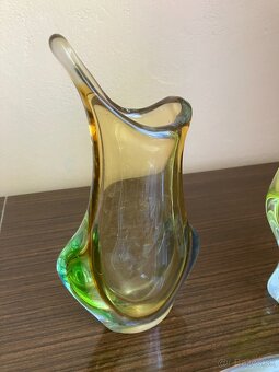 Vázy z farebného olovnatého skla - 4