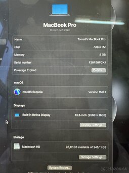 MacBook Pro 13,3inch M2 8gb 2022 - 4