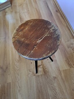 starožitná klavírna stolička - 4