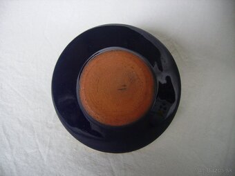 Keramický tmavomodrý svietnik - 4