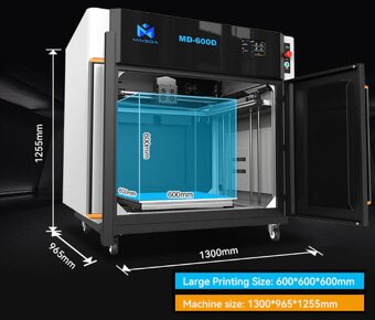 Velkorozmerová velkoformatová velkoobjemová 3D tlčiareň - 4