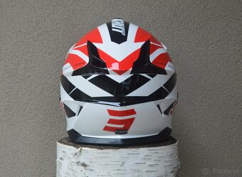 MX detská juniorská prilba helma okuliare shot červená - 4