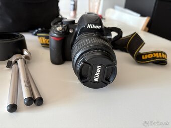 Nikon D3100 + 2 objektívy + príslušenstvo – kompletný set - 4