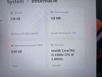 predám Lenovo Thinkpad T460 , Intel i5 , 8gb ram ,Win 11 - 4