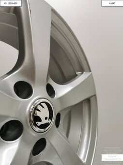 Alu disky Škoda Superb, Karoq, Octavia R17 5x112 7,5J ET37 1 - 4