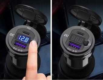 Zásuvka pre BMW alebo Triumph na USB a USB - C - 4