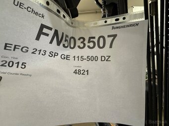 ✳️ El. vysokozdvižný vozík Jungheinrich EFG 213 500 DZ ✳️ - 4