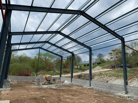 OCEĽOVÁ KONŠTRUKCIA HALY - MONTOVANÁ HALA 10x24x6m - 4