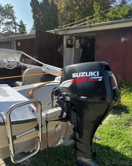 Lodný motor Suzuki 9.9 rv2003 4 takt dlhá noha - 4
