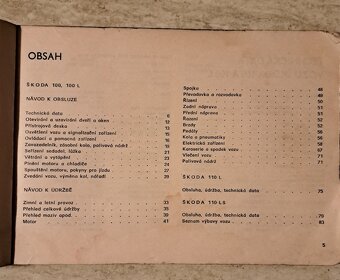 Návod k obsluze a údržbe Škoda 100,100L,110 L,110LS, - 4
