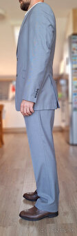 slim fit oblek Daniel Hechter + 2 kravaty - 4