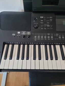 Keyboard PSR E463s dynamikou Yamaha, so stojanom a stoličkou - 4