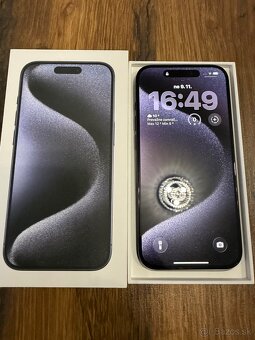 Predám iPhone 15 Pro 128gb Blue Titanum - 4