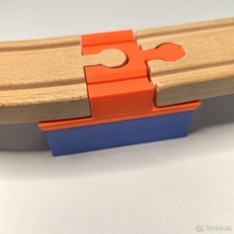 Adaptér medzi Lego Duplo a drevenými koľajnicami - 4