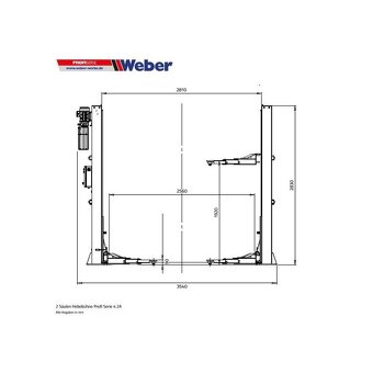 Dvojstĺpový zdvihák 4T WEBER - AUTOMAT - 4