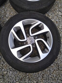16" alu OPEL CROSSLAND + letné pneu. - 4