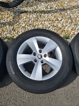 Predám originál Škoda Orion elektróny 5x112 R16 + pneumatiky - 4