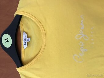 PEPE jeans originál žlté damske tricko S - 4
