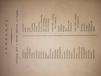 Veľký atlas Anglicko viac ako 50 máp  1793 - 4
