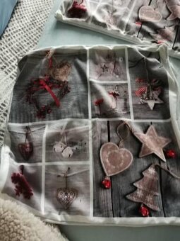 Obliečky na vankúš 40 na 40, vianocny motiv 6ks cena za všet - 4