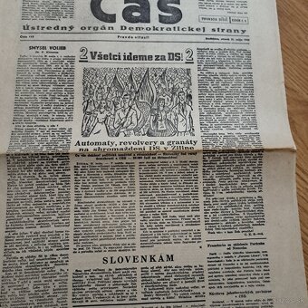 Originál povojnové noviny ČAS 1946 - 4