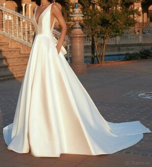 Predám svadobné šaty Pronovias model Fernanda - 4