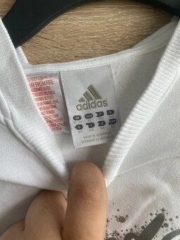 Dámska mikina Adidas s kapucňou – veľkosť 164, biela - 4