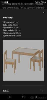 Ikea stolik a 2 stolicky - 4