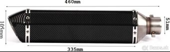 Športový, ladený  univerzálny  moto  výfuk + DB Killer Nový - 4
