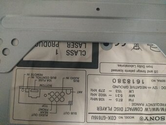 Autorádio SONY(Japan) X-plode, 50Wx4, MP3, ... - 4