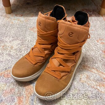 ECCO nové kožené GoreTex zimné topánky veľ. 40 - 4