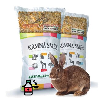 Zmeska pre nosnice, prepelice a králiky, 25 kg - 4