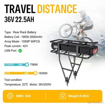 Nepoužitá Batéria na e-bike 36V 22.5AH SET - 4