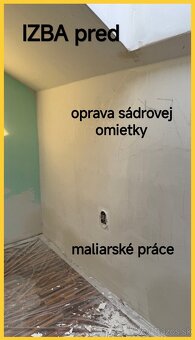 Rekonštrukcie interiéru - maľovanie, omietky, dlažby a iné - 4