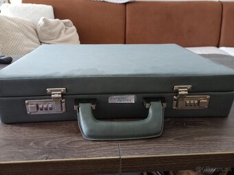 Starožitný kožený kufrík - 4