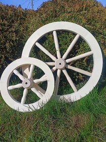 Drevené dekoračné koleso - priemer 30cm - 4