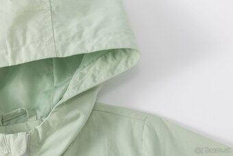 Dievčenská bunda – zelená s kvetinovým motívom - nová - 4