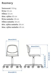 Predam stoličku ORFJALL čierna / mam aj stolík - 4