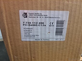 Predam vodorovný odťah spalín Bosch 60/100 komplet set - 4