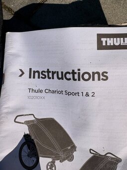 Thule Chariot Sport 1 + Ski kit – TOP stav - 4