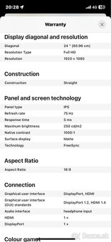 AOC monitor 24” - 4