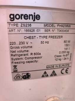 Mrazáku Gorenie - 4