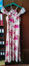 kvetinové šaty dlhé; veľkosť 38, úplné nové, AKCIA 10 EUR - 4