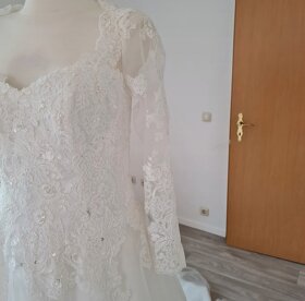 Svadobné šaty L (40) - 4
