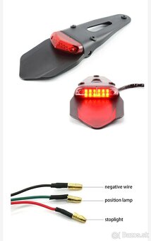 Led zadne svetlo s držiakom - 4