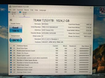 ssd disk TEAM CX2 1TB-2,5" - 4