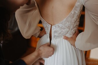 Predám krásne svadobné šaty - 4