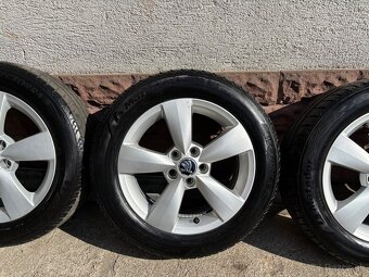 Alu Disky 5x100 r15 Škoda 185/60 r15 letné - 4